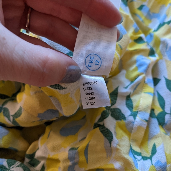 Yellow Floral Lemon Women's Top - Picture 11 of 11